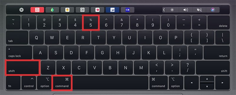 keyboard command for screenshot mac